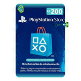 Cartao Playstation Psn Gift Card Br R$ 200 Reais
