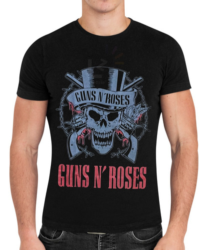 Playera Banda De Rock Guns N Roses Caballero 100% Algodón Lz