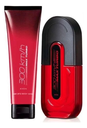 300 Km Max Turbo Set X2 Edt 100ml+shampoo Cuerpo+cabello