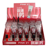 Pink 21 Lipgloss Cream Lips Forma Pomo X3 Unds 