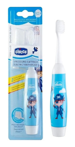 Escova Dental Infantil Elétrica +3anos Azul Chicco Novo