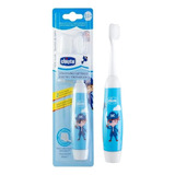 Escova Dental Infantil Elétrica +3anos Azul Chicco Novo
