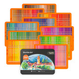 Lápices De Colores 260 Piezas En Caja Metálica Resistente Co
