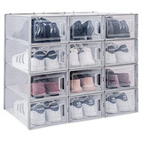 Pack De 12 Cajas Organizadora De Zapatos Dhmaker