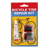 Kit Reparar Bicicletas Pegamento 4 Parches + Gomines + Lima