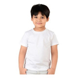 Kit 3 Camiseta Branca Infantil 100% Algodão Uniforme Escolar
