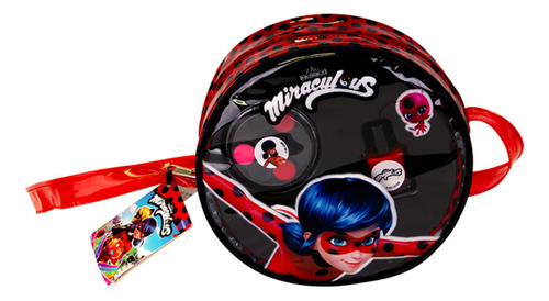 Cartera Miraculous Pvc Maquillaje Esmalte Lady Bug Original