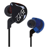 Auriculares In Ear Marca Kz Acoustics Ed12 Sin Mic Azul/rojo