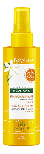 Polysianes Spray Leche Fps30 Klorane Antiedad Hidratante Protector Solar Corporal