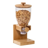 Dispensador De Bambú Multiusos Cereal Granola Café