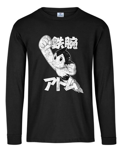 Playera M Larga Astro Boy Retro Anime Clasico 562