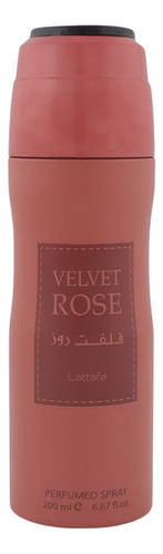 Lattafa Velvet Rose Desodorante Spray 200ml Mujer