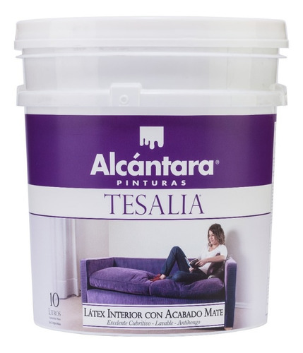 Pintura Látex Interior Tesalia Color 10 Litros Alcántara