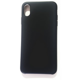 Funda  De Silicona Compatible Con iPhone XS Max Color Negro
