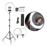 Iluminador Led Ring Light Grande 35cm 14 Polegadas Tripé 2.m