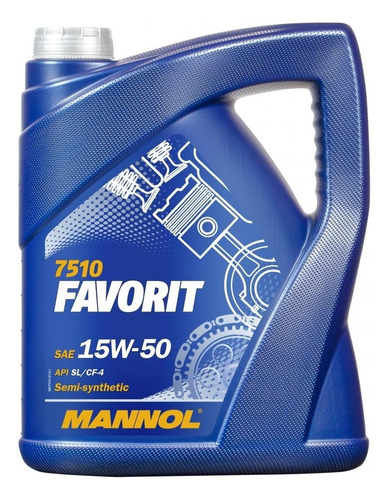 Aceite Para Motor Mannol Semi-sintético 15w-50 Para Autos, Pickups & Suv De 1 Unidad