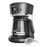 Oster 2083222 Cafetera Drip, Color Gris/negro