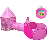 Playz 3pc Ninas Princesa Castillo De Cuento De Hadas Carpa