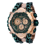 Reloj Invicta 43301 Verde, Oro Rosa Hombres Color De La Correa Oro Rosa, Verde Color Del Bisel Oro Rosa, Verde Color Del Fondo Verde