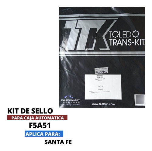 Kit De Sellos F5a51 99-up Hyundai Santa Fe / Kia Sedona Foto 2