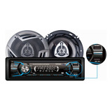 Radio Carro Bluetooth Usb X2 Sd Desmontable + Parlantes 16cm