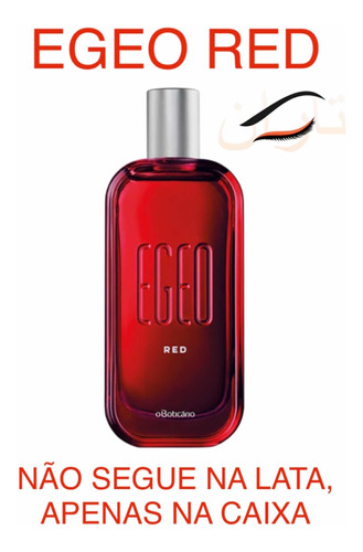 Colônia Boticário Egeo Red 90ml Embalado Na Caixa, Sem Lata