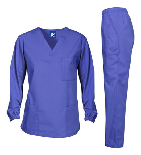 Conjunto Privativo Pijama Cirúrgico Manga Longa Masculino