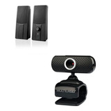 Kit Combo Webcam Wc051 E Caixa De Som Sp044 Multilaser