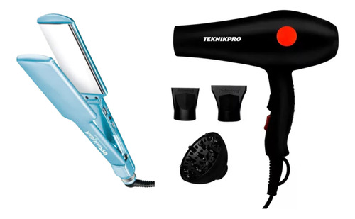 Babyliss Planchita De Pelo Ancha 4074 + Secador Teknikpro