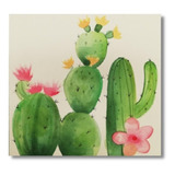 Cuadros Pintados A Mano Oleo Moderno Acuarela Planta Cactus