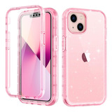 Lontect P/ iPhone 13 Funda Glitter Protector Pantalla Golpes