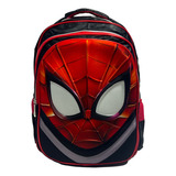 Mochila Hombre Araña Avengers Modelo Cabeza Modo 3 D Única 