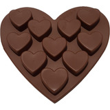 Molde Silicona Corazon: Chocolates, Jabones, Velas, Resina