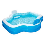 Elegante Piscina Familiar Inflable Con Mosaico 