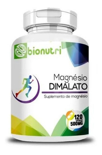 Magnésio Dimalato 120caps 500mg - Bionutri - Puro