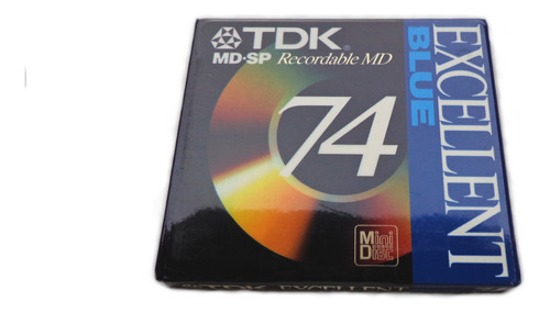 Digital Audio Minidisc Sp 74 Tdk Excel Red Lacrado No Estado