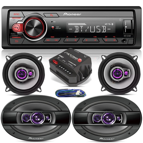 Aparelho Automotivo Bluetooth + Falante 5 E 6x9 + Módulo