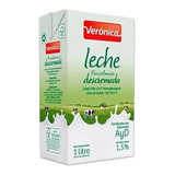 Leche Veronica Descremada Larga Vida 1 Litro X 12