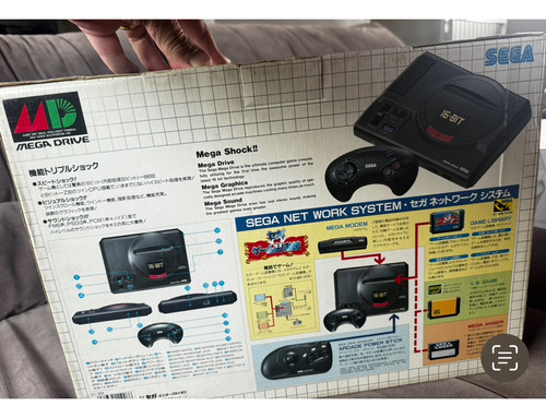 Console Sega Mega Drive Japonês Impecável De Coleção