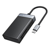 Usb-c Leitor De Cartões De Memória 4 Em 1 Sd Tf Cf Ms Orico