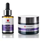 Lidherma Kit Flacidez Tense Complex Face Cream Y Serum 