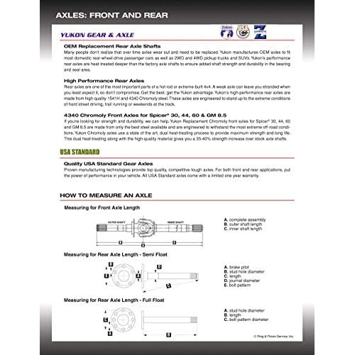 \u0026amp; Axle (yms9363s) Sello De Eje Diferencial Ford 31-... Foto 3