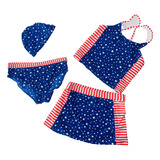 Bikini Para Niña, Traje De Baño Para Niño, Conjunto De 4, Bi