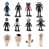 Set 12 Figuras Skibidi Toilet Colección Titan Speaker Tv Man