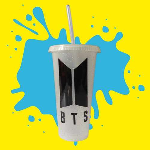 Vaso Personalizado Bts Grande Starbucks Con Popote 1