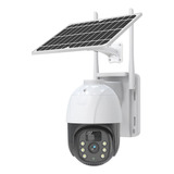 Cámara Solar Ptz De 4mp, Videocámara De Seguridad Con Wifi