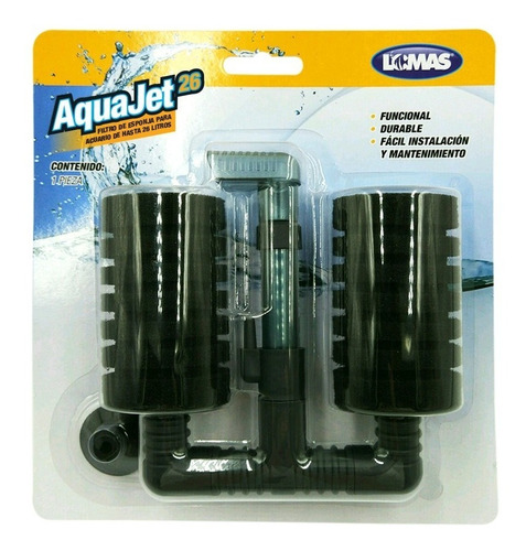 Filtro De Esponja Aquajet Acuarios 26 Litros