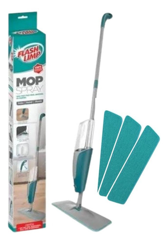 Mop Spray Com Reservatório 400ml Flash Limp Original 3 Refil