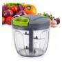 Picadora Manual De Cocina Cortadora De Verduras Multifunción Gris