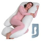 Almohada Maternal Malena Life, Con 2 Fundas, Cuerpo Completo